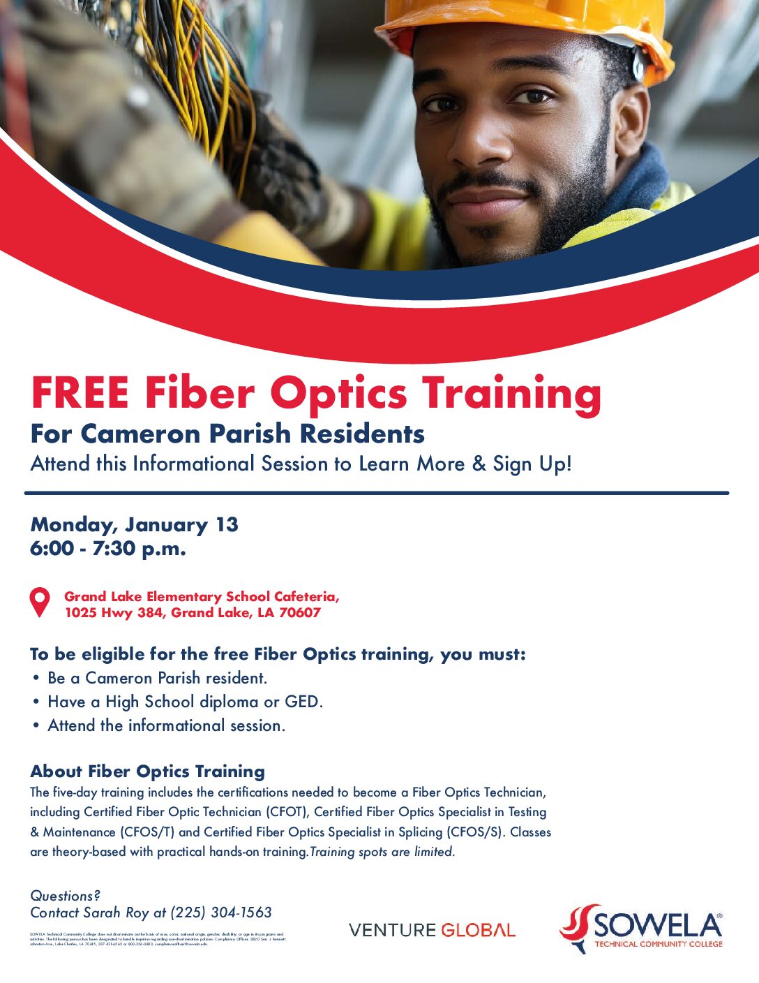 Cameron Parish Fiber Optics Flyer December 2024